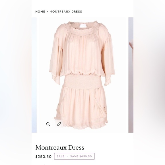 Flannel Australia Silk Montreaux Mini Dress in Blush - Picture 11 of 11